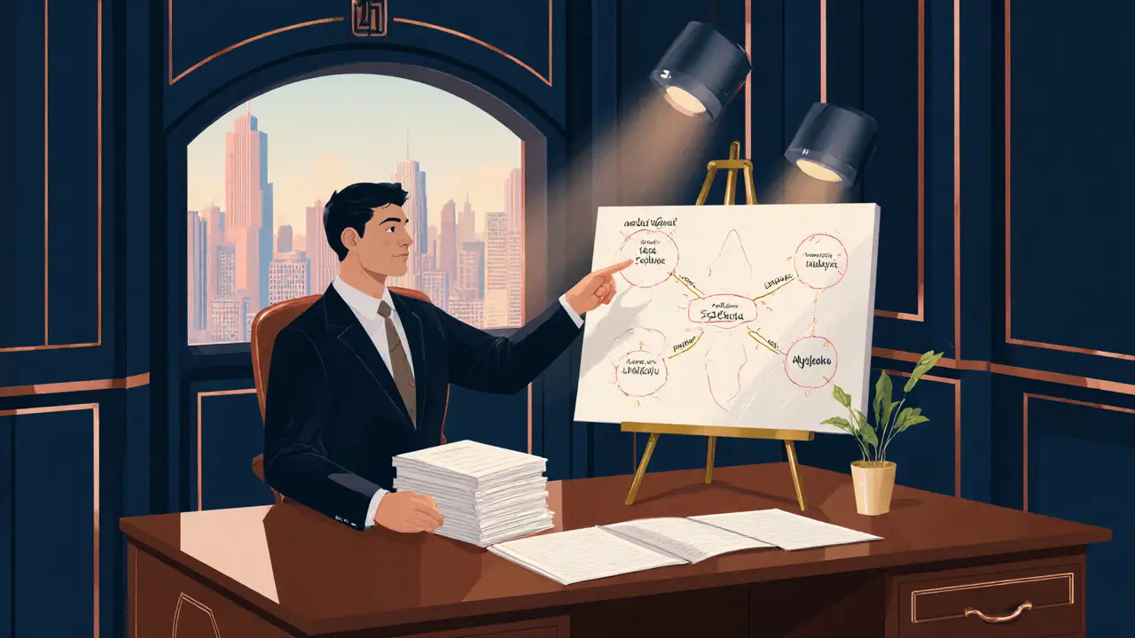 Terapeut prohlíží a označuje priority z klientových poznámek.