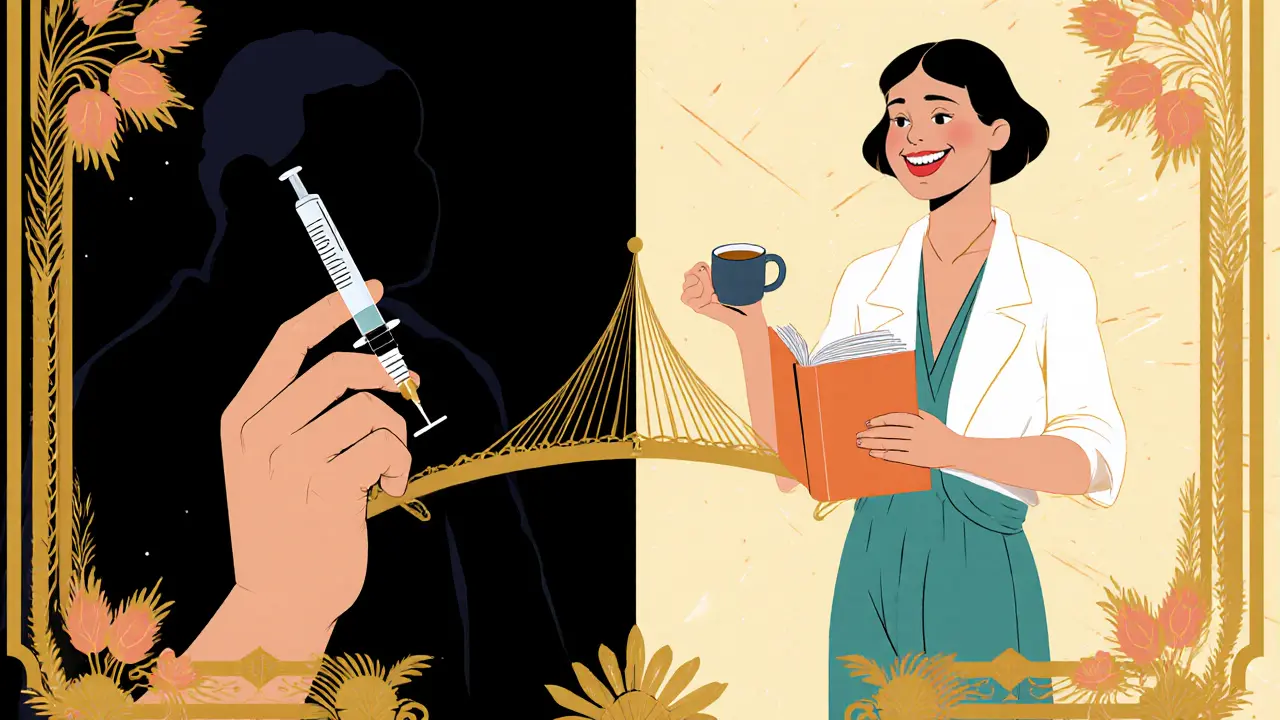 Dvě strany života: závislost a obnova prostřednictvím léčby a psychoterapie.