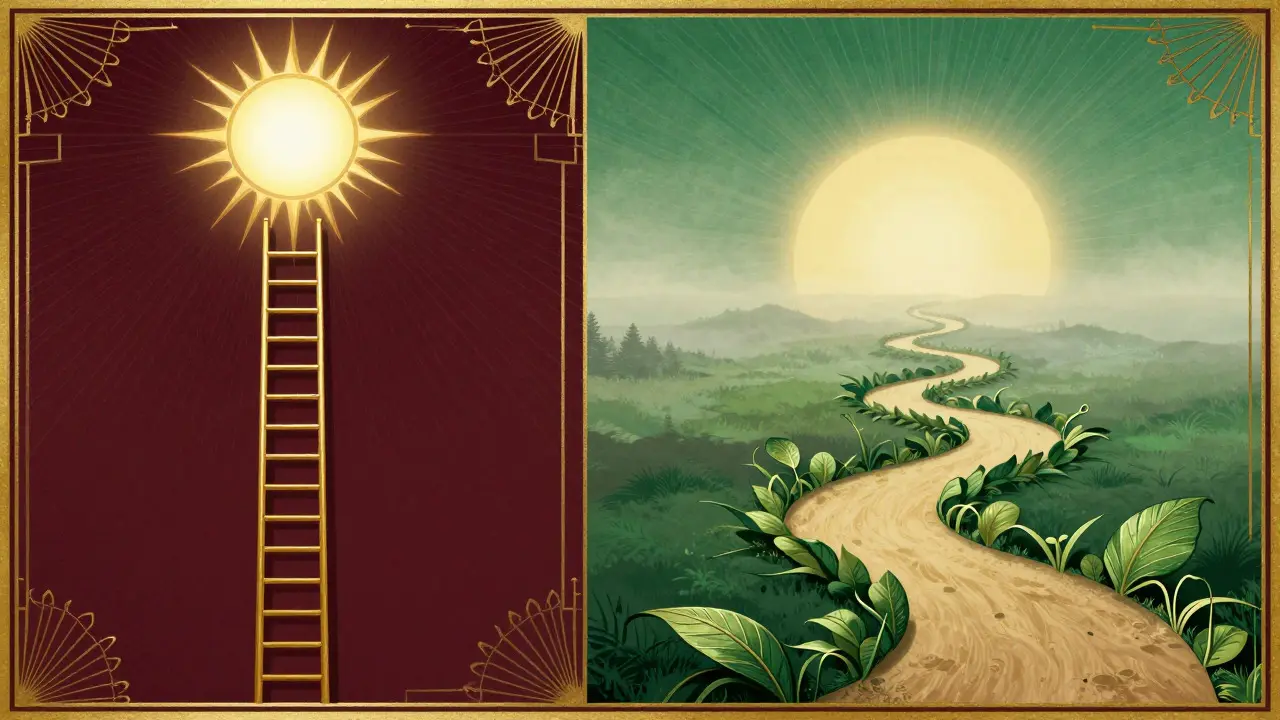 Srovnání klasické a ericksonovské hypnózy pomocí geometrických motivů