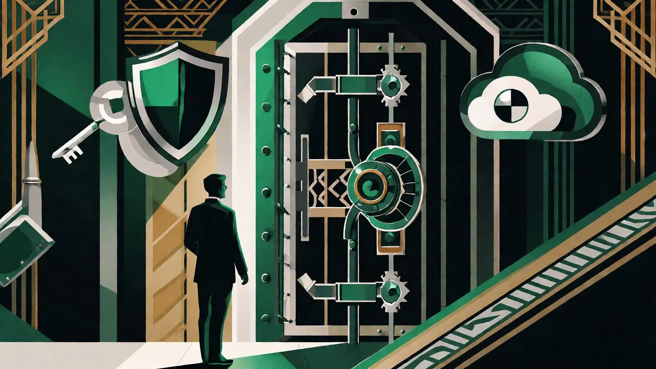Bezpečnostní trezor pro terapeutická data ve stylu Art Deco