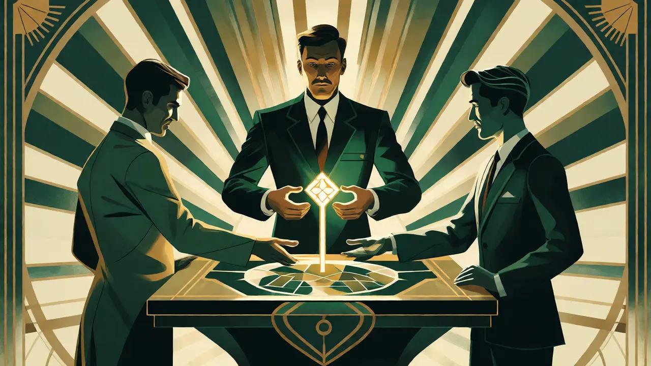 Školní psycholog jako most propojující terapeuta a učitele v ilustraci Art Deco.